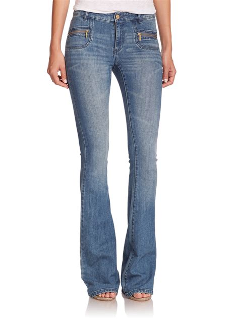 how do michael kors flare jeans fit|Michael Kors stretch jeans.